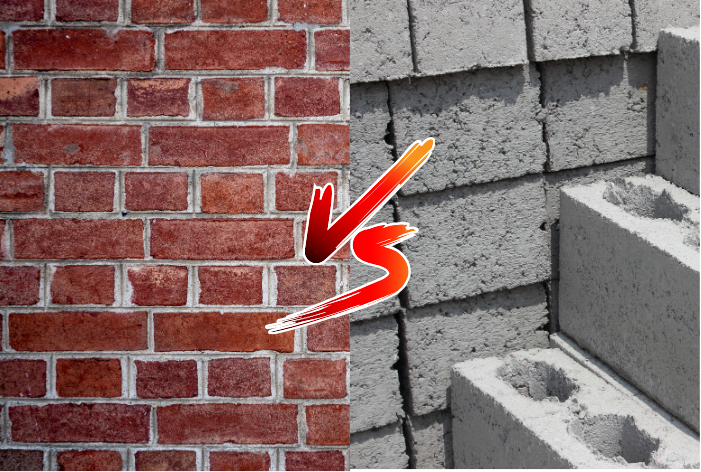 Ilustrasi penggunaan hebel dan bata merah untuk dinding kolam renang.