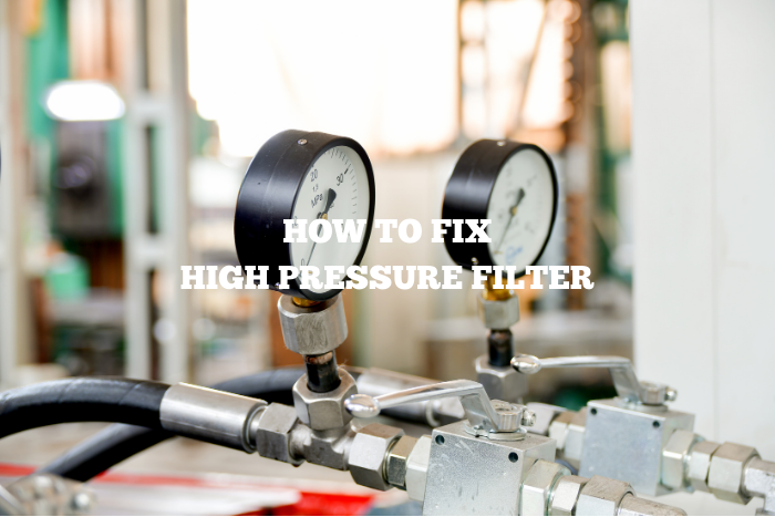 Ilustrasi tekanan tinggi. Bisa terjadi pada filter kolam renang.