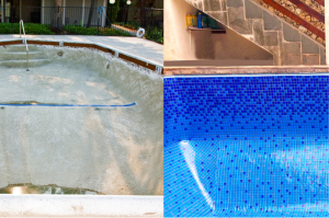 Kolam renang beton dan vinyl. Mana yang lebih baik?