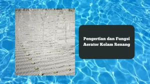 Ilustrasi aerator kolam renang. Ini pengertian dan fungsi fitur tersebut.