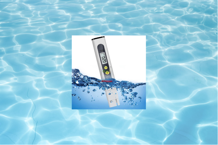 Ilustrasi alat pengukur TDS Kolam Renang.