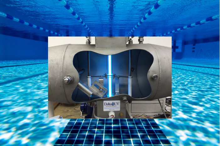 Ilustrasi alat sinar uv. Begini cara kerja sanitasi uv untuk perawatan kolam renang.