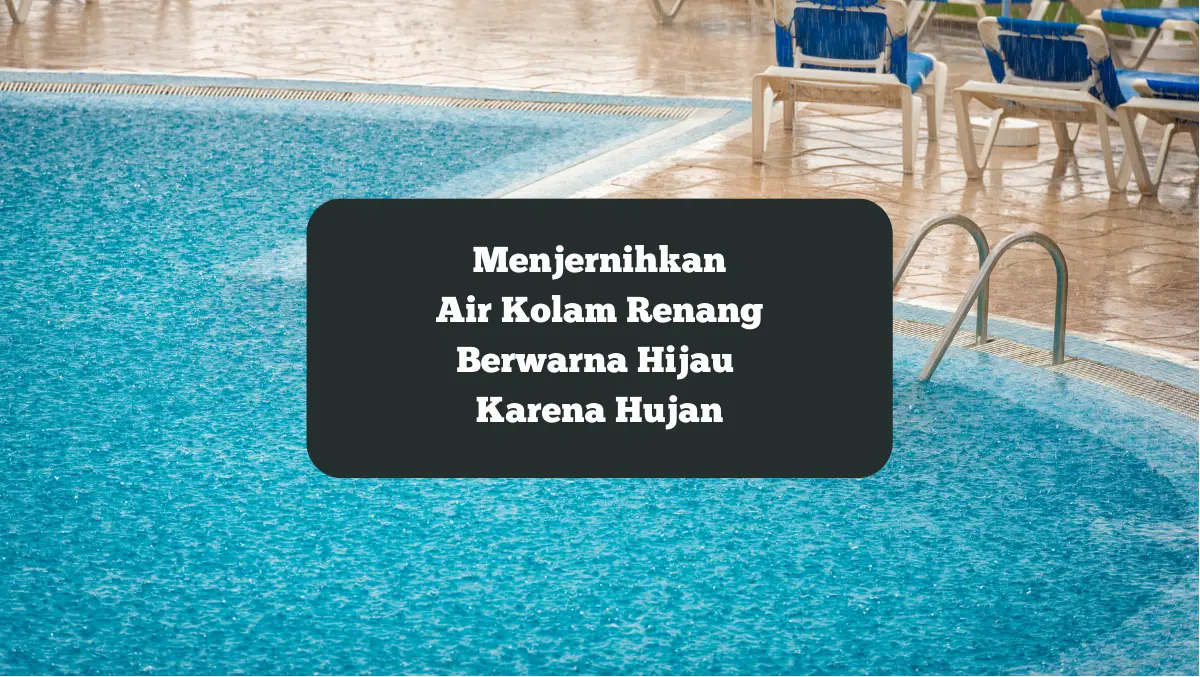 Ilustrasi hujan. Begini cara membersihkan air kolam renang berwarna hijau karena hujan.