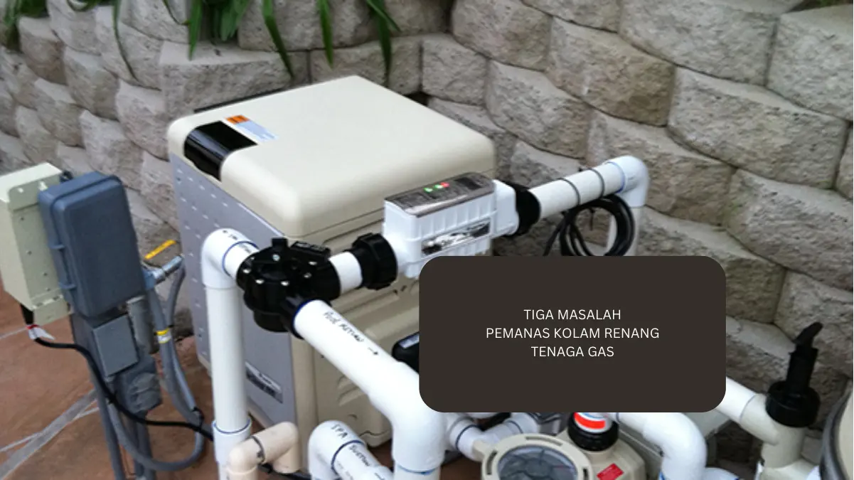 Ilustrasi pemanas kolam renang tenaga gas. Ini masalah umum yang bisa terjadi.