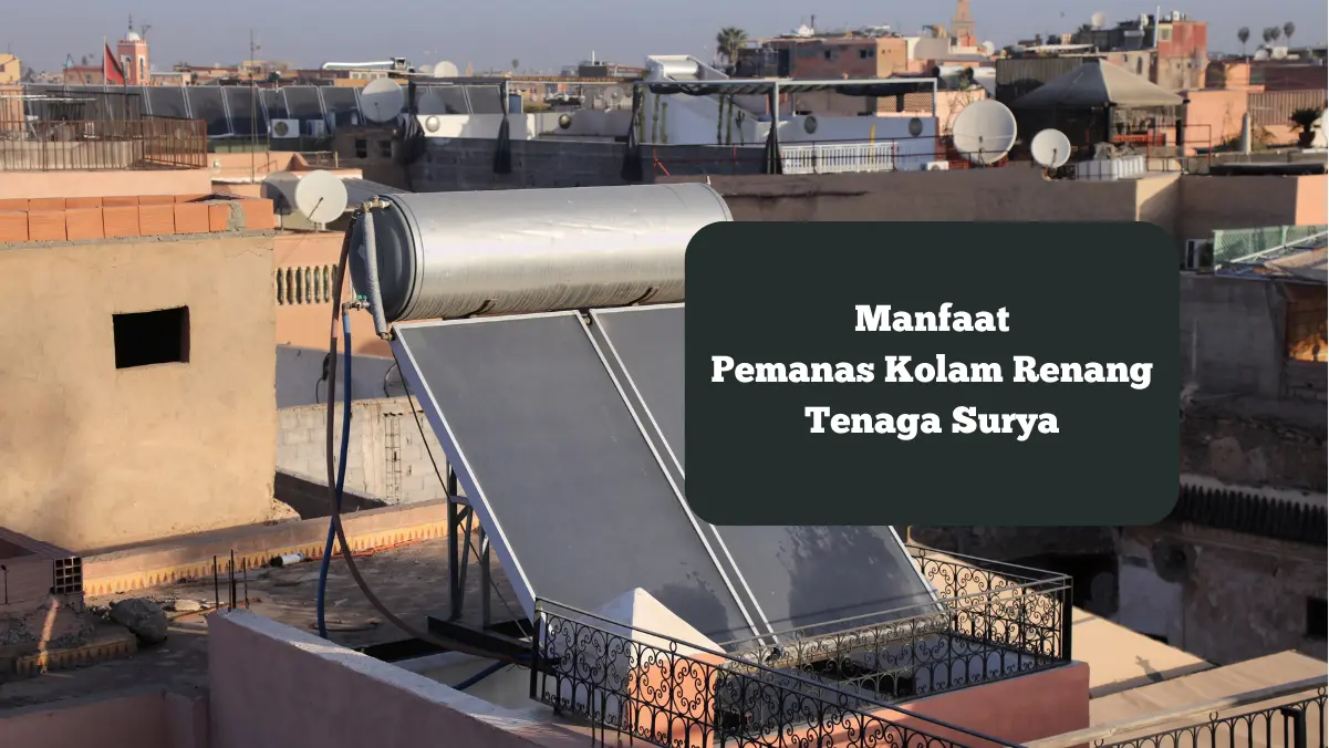 Ilustrasi pemanas kolam renang tenaga surya. Ini deretan manfaat yang bisa didapat.