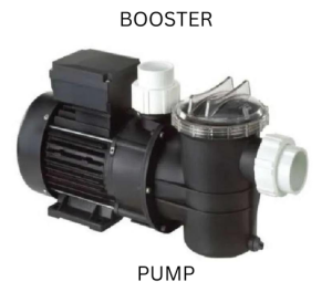 Ilustrasi pompa booster buat kolam renang.
