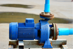 Ilustrasi pompa kolam renang. Ini bagian struktur luar.