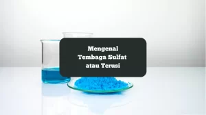 Ilustrasi tembaga sulfat atau terusi. Mari mengenal obat kolam renang ini.