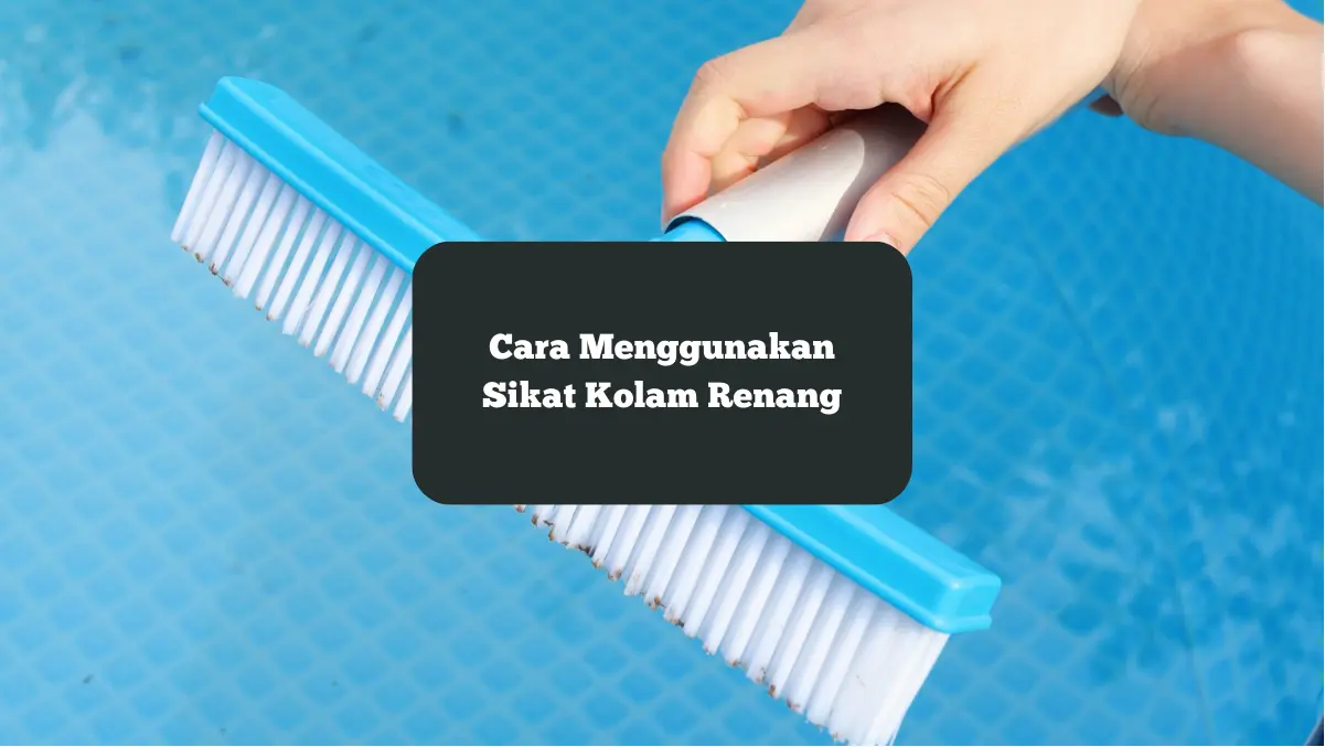 Begini cara menggunakan sikat kolam renang yang tepat.