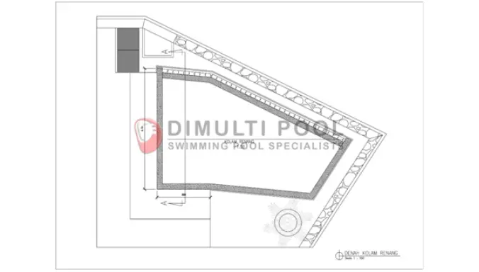 Desain dan Konstruksi Kolam Renang Free Form, Proyek di Cibubur