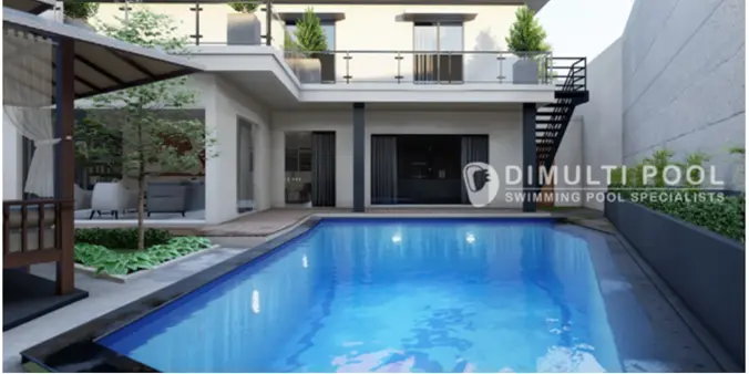 Kolam Renang Free Form Cantik di Cibubur, Ini Proses Pembuatannya