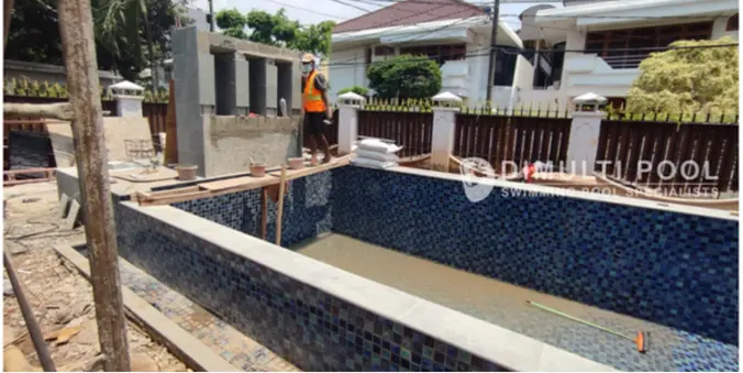 Pembangunan Infinity Pool Dewasa dan Anak, Intip Prosesnya