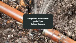 Ilustrasi kebocoran pipa kolam renang. Ini penyebab yang mungkin terjadi.