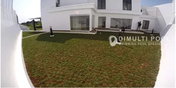 Kolam Renang Free Form Cantik di Cibubur, Ini Proses Pembuatannya