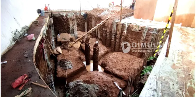 Kolam Renang Free Form Cantik di Cibubur, Ini Proses Pembuatannya