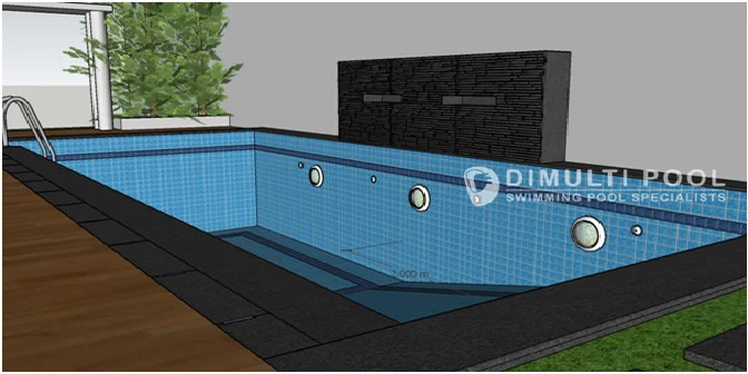 Kolam Renang Semi Overflow di Bekasi, Intip Proses Pembuatannya!