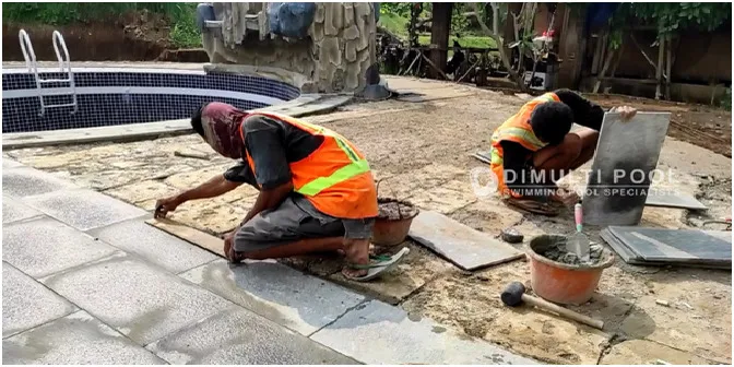 Harga Kolam Renang Full Overflow Free Form di Cisarua, Ini Rinciannya