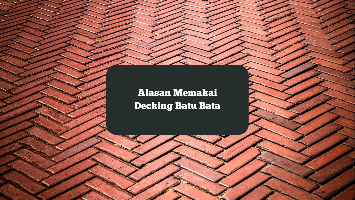 Ilustrasi batu bata. Ini alasan pakai decking batu bata kolam renang.