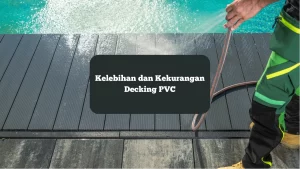 Ilustrasi decking PVC Kolam Renang. Ini kelebihan dan kekurangan material ini.