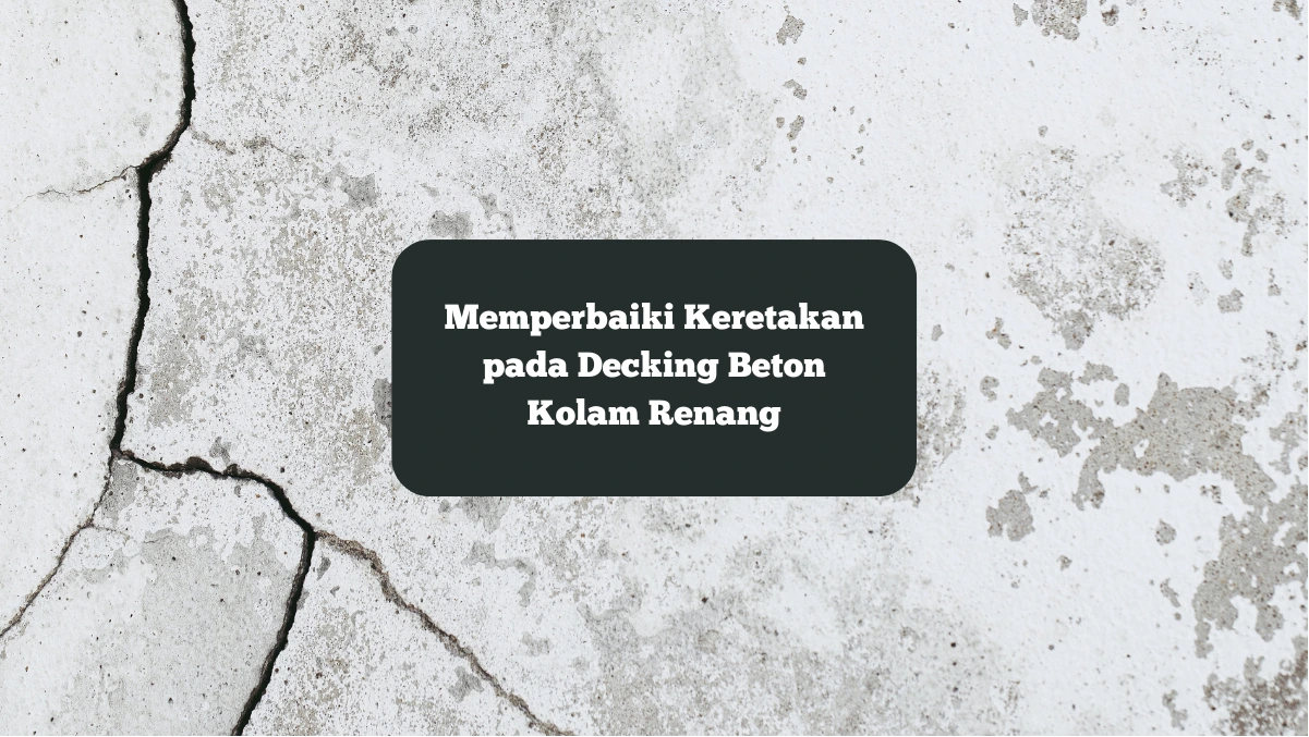 Ilustrasi keretakan pada decking beton. Begini cara memperbaiki masalah ini.
