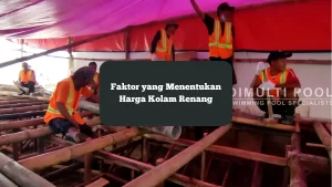Ilustrasi pembuatan kolam renang. Ini 4 faktor yang menentukan harga kolam renang.