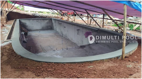 Pembuatan Kolam Renang Dewasa dan Anak Milik Bapak Andy di Bintaro
