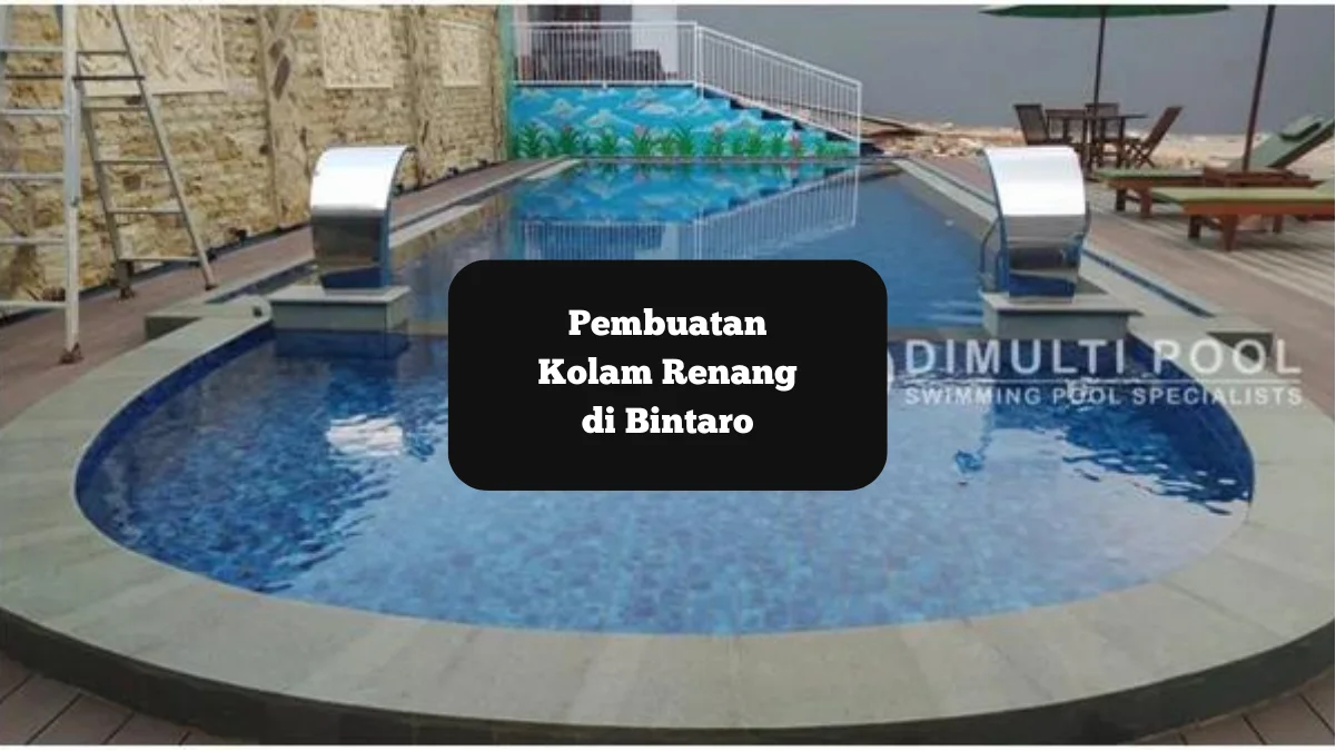 Hasil akhir pembuatan kolam renang semi overflow di Bintaro. Ini prosesnya.