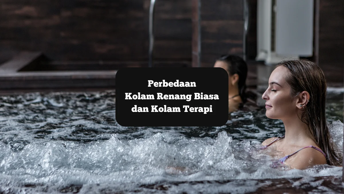 Ilustrasi berendam di kolam terapi. Ini perbedaan kolam renang biasa dan kolam terapi.