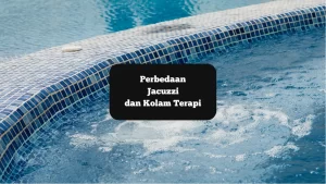 Ilustrasi gemericik air di kolam Jacuzzi. Ini perbedaannya dengan kolam terapi.