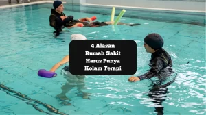 Ilustrasi pasien terapi sedang lakukan hidroterapi. Ini alasan Rumah Sakit Harus punya kolam terapi.
