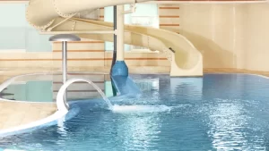 Ini cara menentukan ukuran kolam renang dengan perosotan.