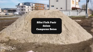 Ilustrasi tumpukan pasir. Ini sifat fisik pasir yang pengaruhi kualitas beton kolam renang.