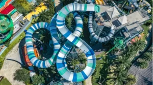 Ilustrasi waterpark. Beginilah sejarah waterpark di dunia.