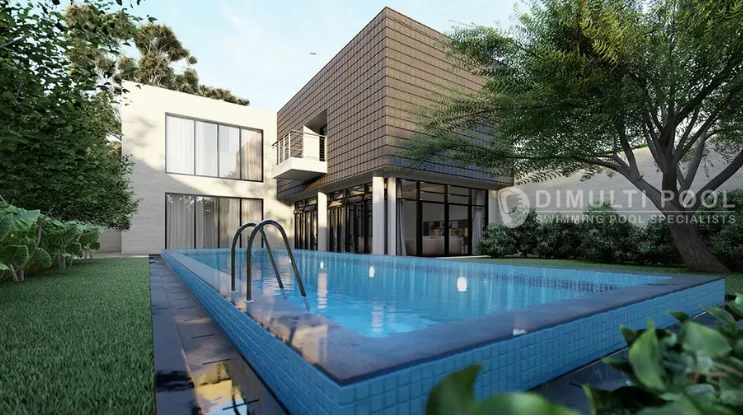 Desain kolam infinity pool. Ini kelebihan kolam infinity pool villa.