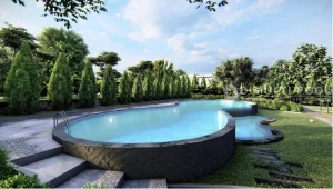 Desain kolam renang free form by Dimulti Pool. Ini kelebihan kolam free form hotel.