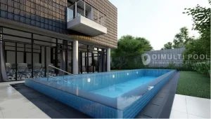 Desain kolam renang inifnity pool Dimulti Pool. Apakah bisa membuat infinity pool indoor?