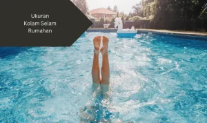 Ilustrasi menyelam di kolam renang. Ini ukuran kolam selam rumahan yang bisa anda buat.