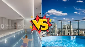 Kolam renang indoor vs rooftop villa. Ini penjelasannya.