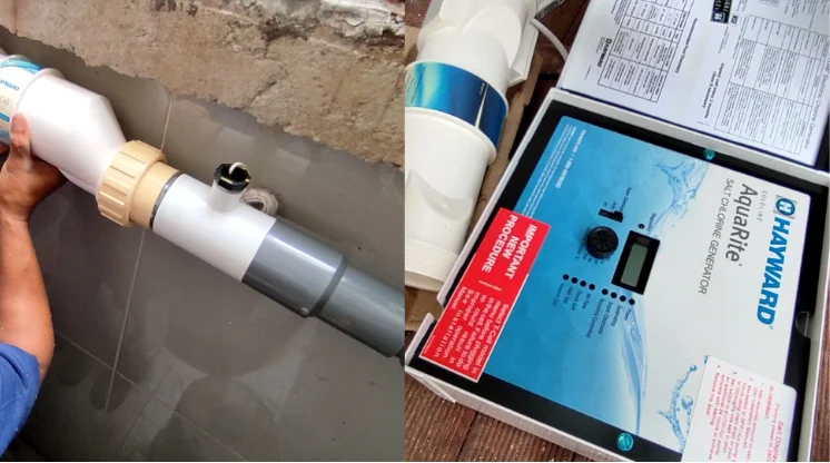 Salt Chlorinator. Ini salah satu Jenis Klorinator Kolam Renang.