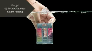 Ilustrasi uji kadar air. Ini fungsi uji total alkalinitas kolam renang.