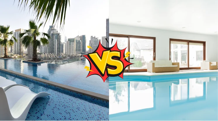 Perbandingan kolam renang indoor vs rooftop apartemen. Ini yang jadi perhatian.