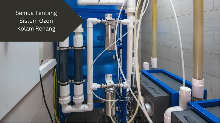 Ilustrasi sistem ozon kolam renang. Perhatikan penjelasan ini.
