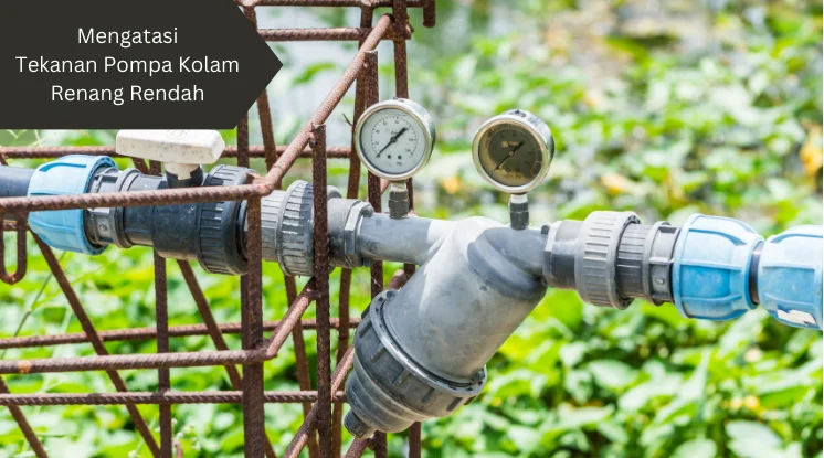 Ilustrasi tekanan pompa kolam renang rendah. Ini cara mengatasinya.