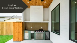 Ilustrasi dapur terbuka. Ini desain dapur terbuka yang bisa dibuat.