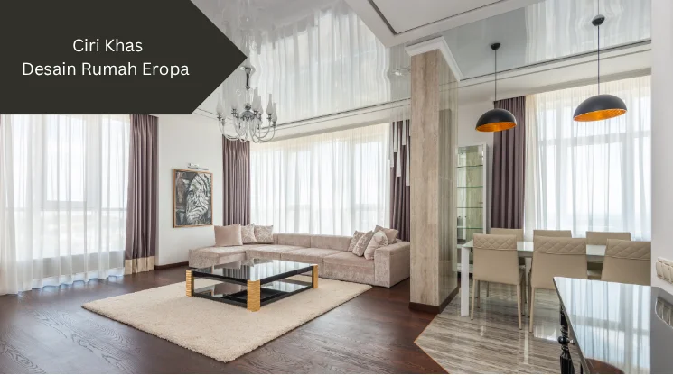 Ilustrasi desain rumah eropa. Banyak ide yang bisa diambil.