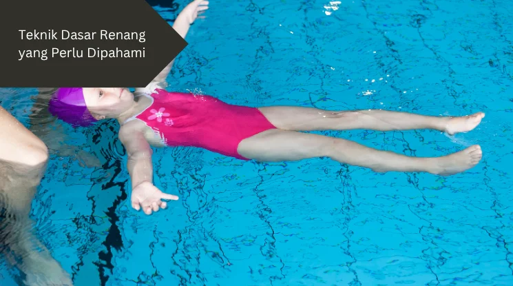 Ilustrasi mengapung di air. Salah satu teknik dasar renang yang perlu dipelajari.