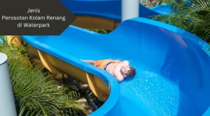 Ilustrasi perosotan kolam renang. Ini berbagai jenisnya.