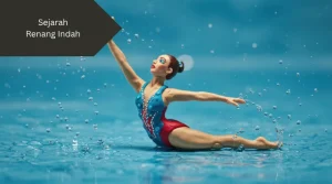 Ilustrasi renang indah. Ini sejarah renang indah.