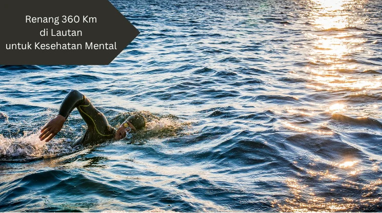 Ilustrasi berenang di laut. Ini manfaat berenang untuk kesehatan mental.