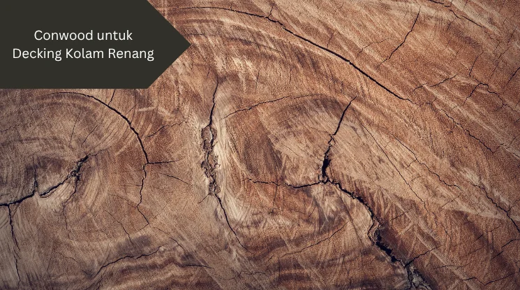Ilustrasi conwood. Ini kelebihan pakai conwood untuk decking kolam renang.
